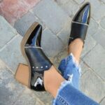 Botin Bicolor Negro