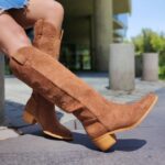 Bota Vaquera Gamuza Camel