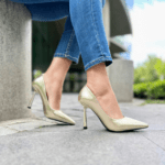Stiletto Metalizado Dorado