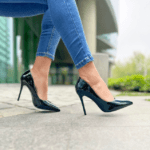 Stiletto Neon Negro (Horma Chica)
