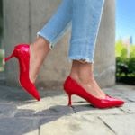 Stiletto Rojo Bajo 6.5 Cm