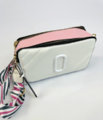 Cartera Crossbody Blanco Rectangular Tricolor - Imagen 2