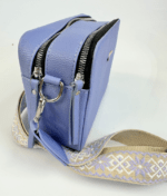 Cartera Crossbody Lila Rectangular Unicolor - Imagen 2