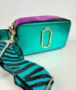 Cartera Crossbody Mini Calipso Metalizada Bicolor