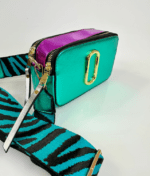 Cartera Crossbody Mini Calipso Metalizada Bicolor - Imagen 2