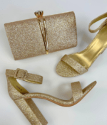 Cartera Sobre Dorada Glitter - Imagen 2