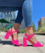 Sandalia Fucsia Neon