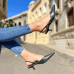 Stiletto Negro Destalonado 4.5 Cm (Horma Chica)