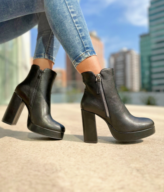 Botin Eco Negro 11 Cm 1 Botin Eco Negro 11 Cm - Imagen 1