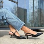 Stiletto Sara Negro Destalonado 6.5 Cm