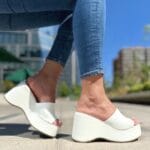 Sandalia Eco Plataforma Blanco