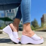 Sandalia Eco Plataforma Lila