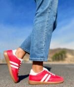 Zapatilla Samba Bajita Roja( horma chica)