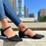 Tacon Negro Flex  Gamuza 3 Cm ( Horma Grande)