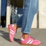 Zapatilla Samba Baja Fucsia Blanca (Horma Chica)