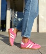 Zapatilla Samba Baja Fucsia Blanca (Horma Chica)