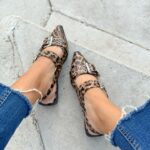 Ballerina Mary Jane Leopardo Hebilla (Horma Chica)