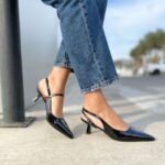 Stiletto Sara Negro Destalonado 6.5 Cm