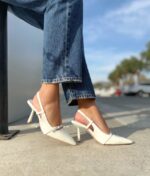 Stiletto Blanco Destalonado 8 Cm