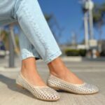Ballerina Dorada Tela Brillantes