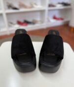 Sandalia Negra Abierta Plataforma - Imagen 2