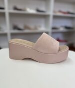Sandalia Beige Abierta Plataforma