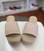 Sandalia Beige Abierta Plataforma - Imagen 2