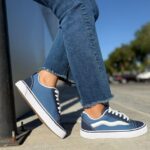 Zapatilla Urbana V Azul Linea Blanca