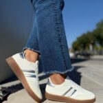 Zapatilla Samba Flex Blanca Plata