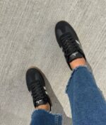 Zapatilla Samba Flex Negra Plateada - Imagen 2