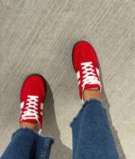 Zapatilla New Samba Roja (Horma Chica) - Imagen 2