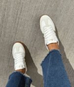 Zapatilla Samba Flex Blanca Dorada - Imagen 2