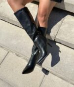 Bota Negro Taco Aguja - Imagen 2