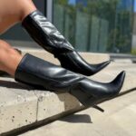 Bota Negro Taco Aguja