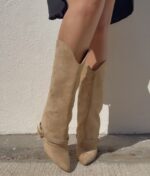 Bota Texana Polaina Caqui - Imagen 2