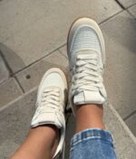 Zapatilla Beige Detalle Leopardo (Horma Chica) - Imagen 2