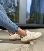 Zapatilla Beige Detalle Leopardo (Horma Chica)