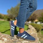 Zapatilla Samba Baja Azul ( Horma Chica)