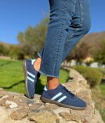 Zapatilla Samba Baja Azul ( Horma Chica)