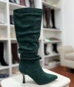 Bota Verde Taco Aguja 7.5 Cm - Imagen 2