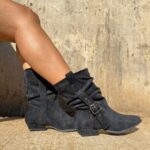 Botin Bajo Negro 3 Cm