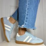 Zapatilla Samba Baja Celeste (Horma Chica)