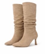 Bota Beige Taco Aguja 7.5 Cm - Imagen 2