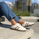 Zapatilla Samba Baja Beige Print (Horma Chica)