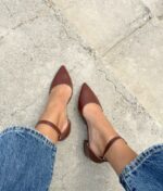 Zapato Taco Bajo Cafe 2.5 Cm - Imagen 2
