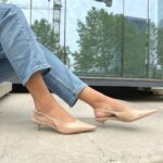 Stiletto Beige Taco Kitten 4 Cm