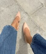 Ballerina Charol Punta Beige - Imagen 2